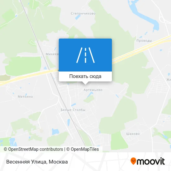 Карта Весенняя Улица