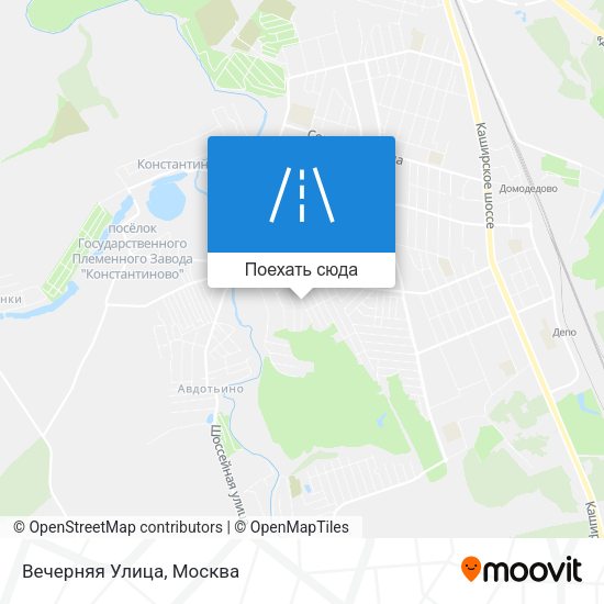 Карта Вечерняя Улица