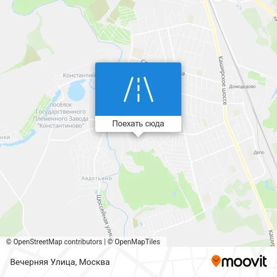 Карта Вечерняя Улица