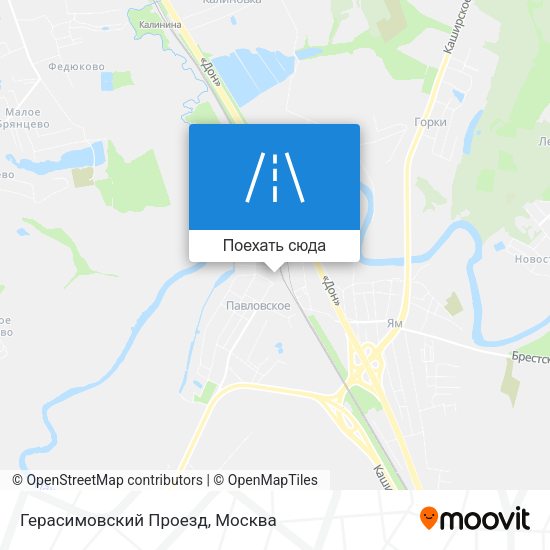 Карта Герасимовский Проезд