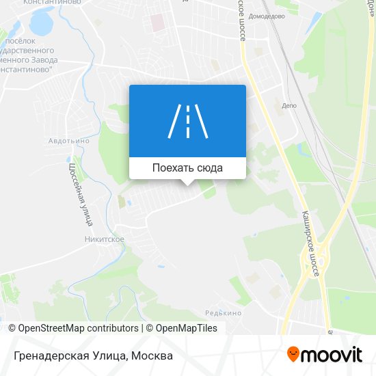 Карта Гренадерская Улица