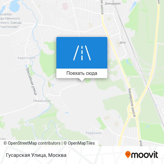 Карта Гусарская Улица