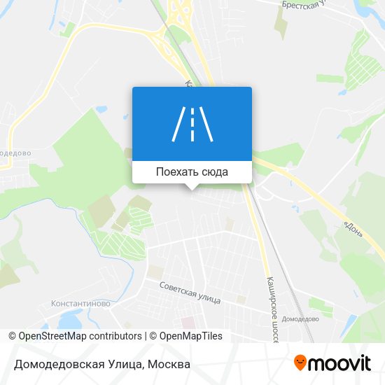 Карта Домодедовская Улица