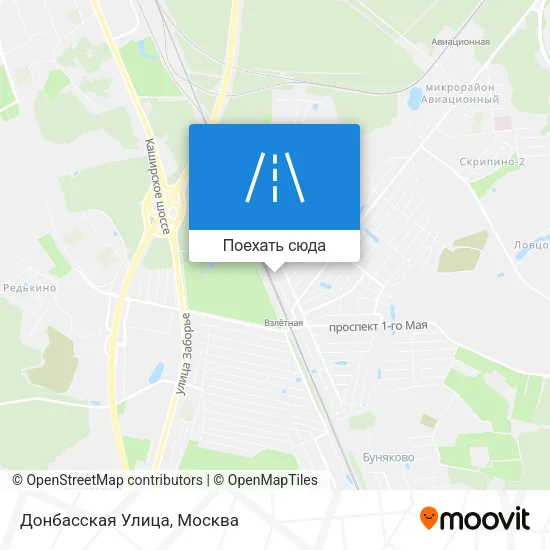 Карта Донбасская Улица
