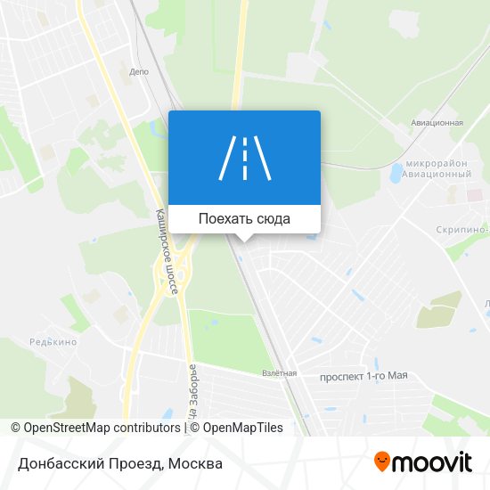 Карта Донбасский Проезд