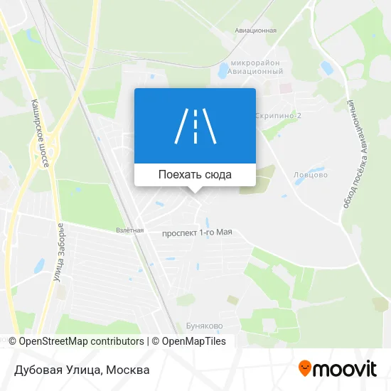 Карта Дубовая Улица