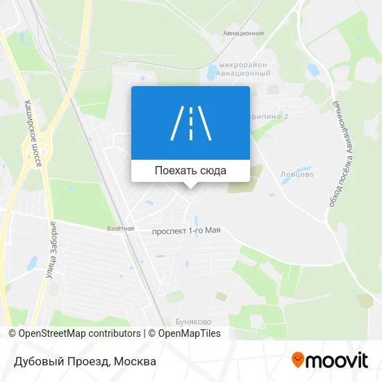 Карта Дубовый Проезд