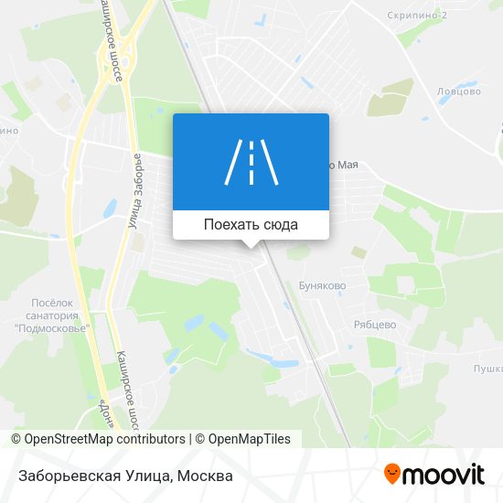Карта Заборьевская Улица