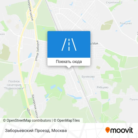 Карта Заборьевский Проезд