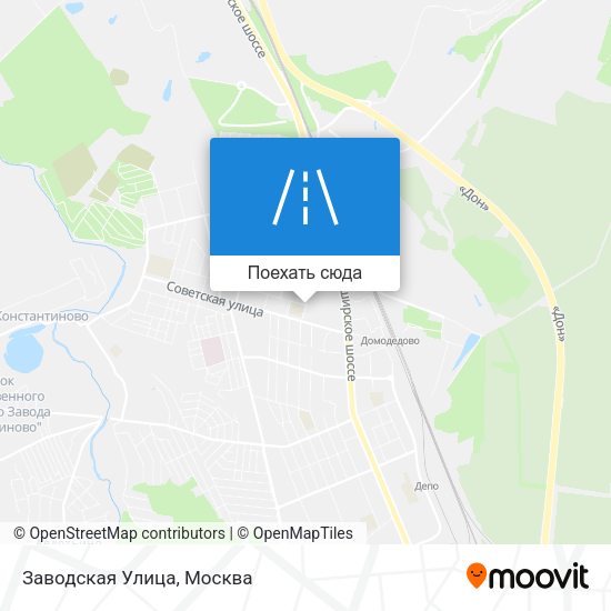 Карта Заводская Улица