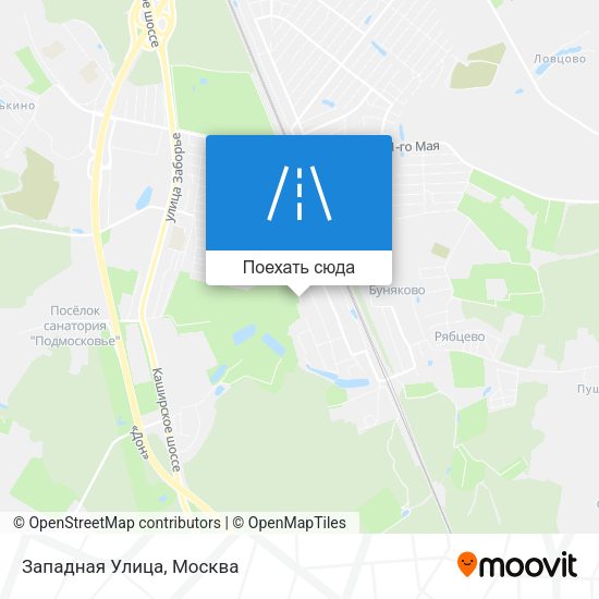 Карта Западная Улица