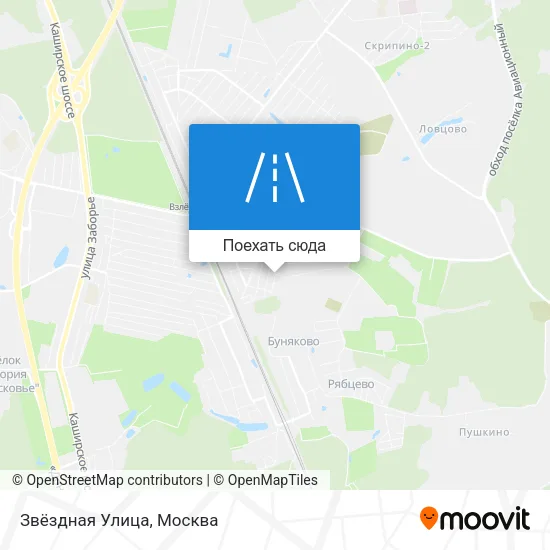 Карта Звёздная Улица