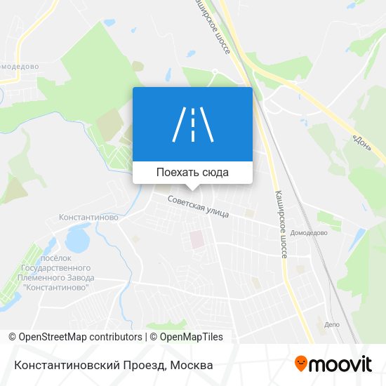 Карта Константиновский Проезд