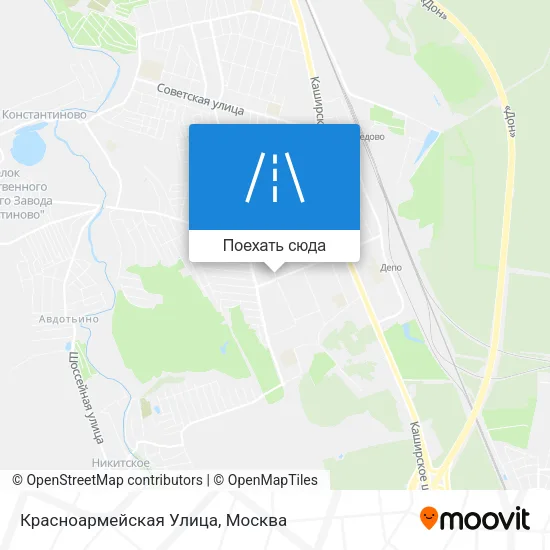 Карта Красноармейская Улица