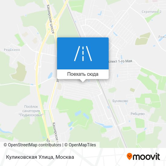 Карта Куликовская Улица