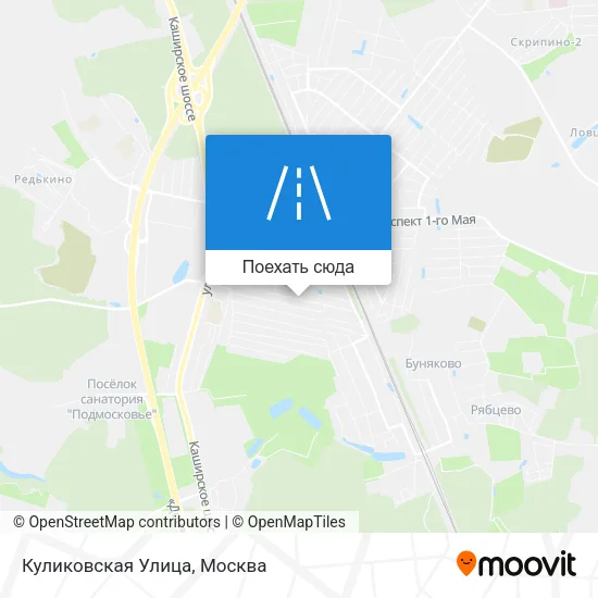 Карта Куликовская Улица