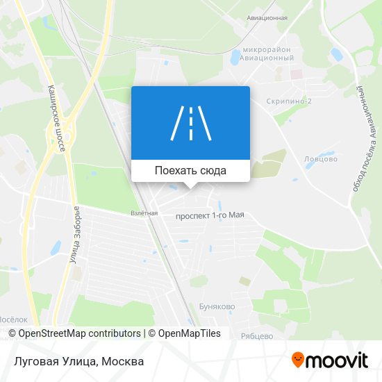 Карта Луговая Улица