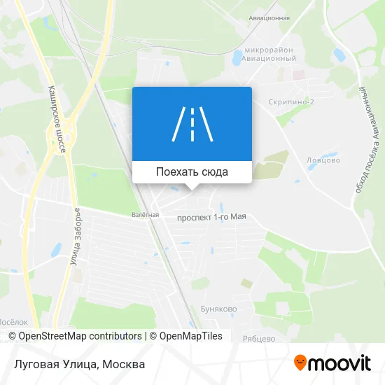 Карта Луговая Улица