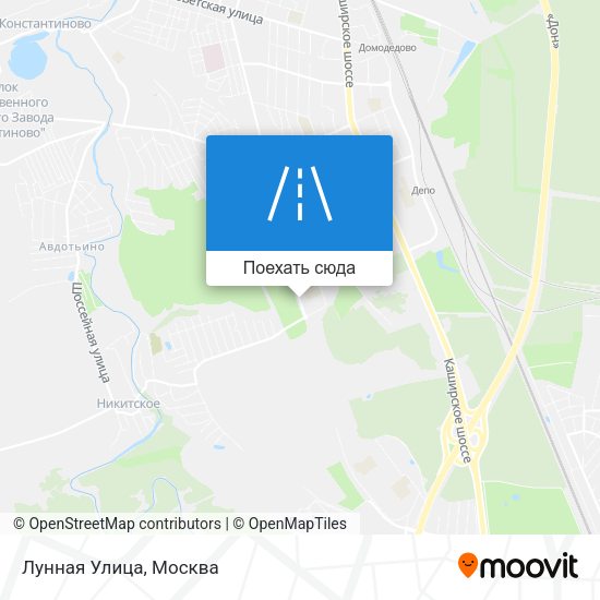 Карта Лунная Улица