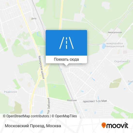 Карта Московский Проезд
