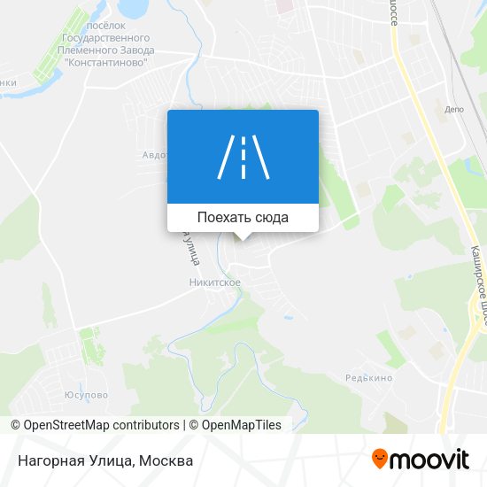 Карта Нагорная Улица