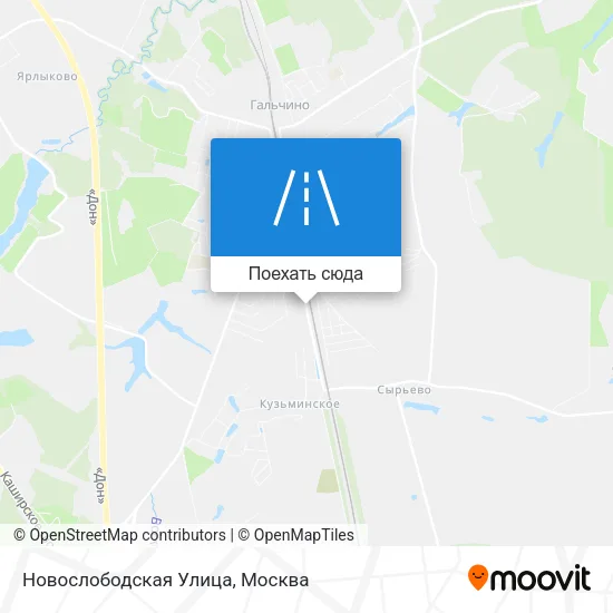 Карта Новослободская Улица