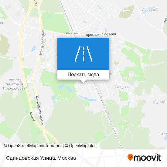 Карта Одинцовская Улица