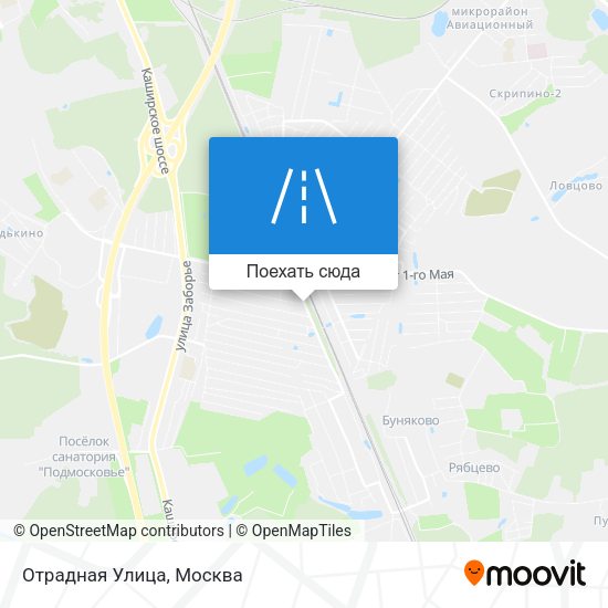 Карта Отрадная Улица