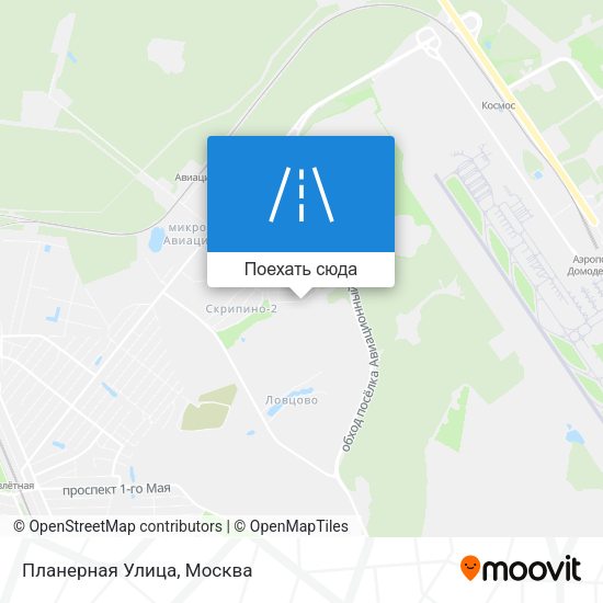 Карта Планерная Улица