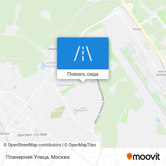 Карта Планерная Улица