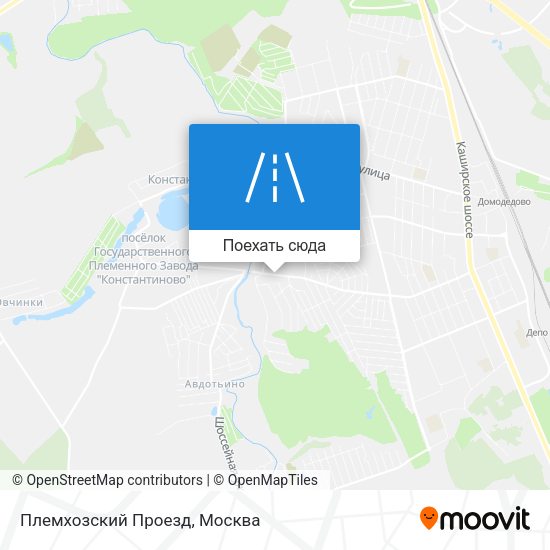 Карта Племхозский Проезд