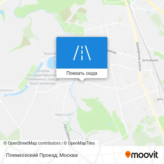 Карта Племхозский Проезд