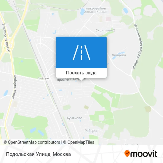 Карта Подольская Улица