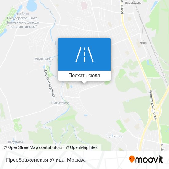 Карта Преображенская Улица