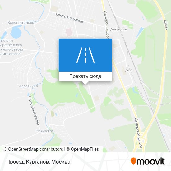 Карта Проезд Курганов