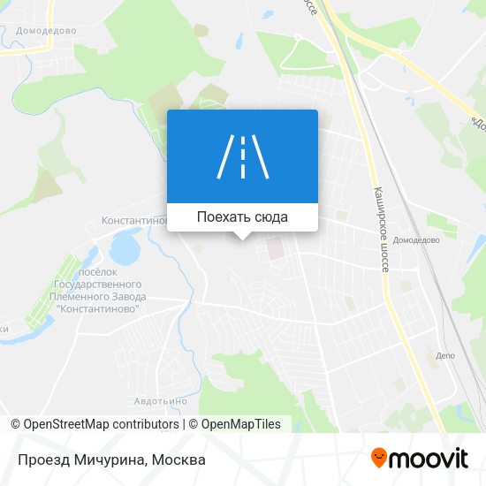 Карта Проезд Мичурина