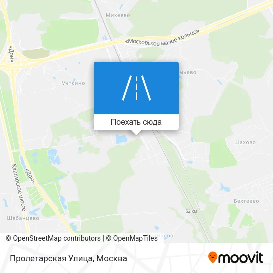 Карта Пролетарская Улица