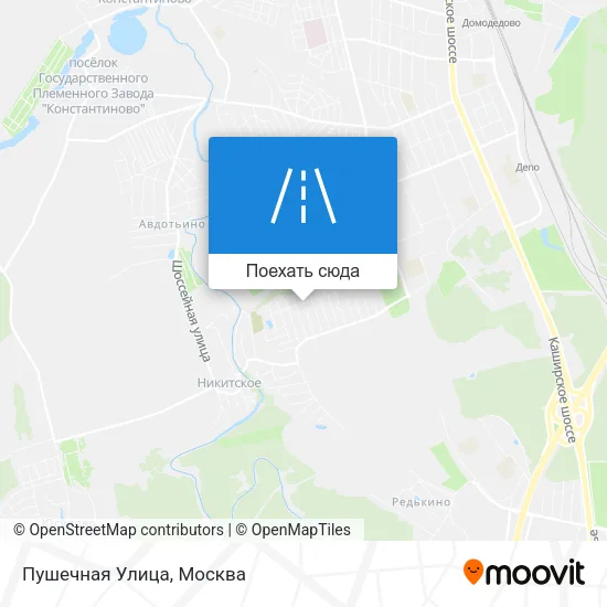 Карта Пушечная Улица