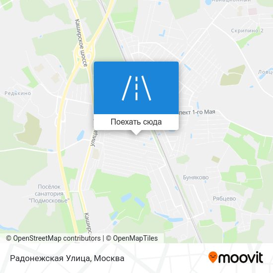 Карта Радонежская Улица