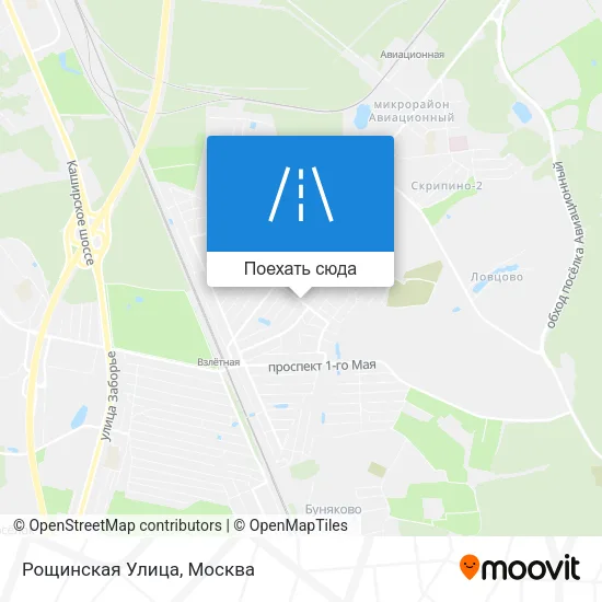 Карта Рощинская Улица