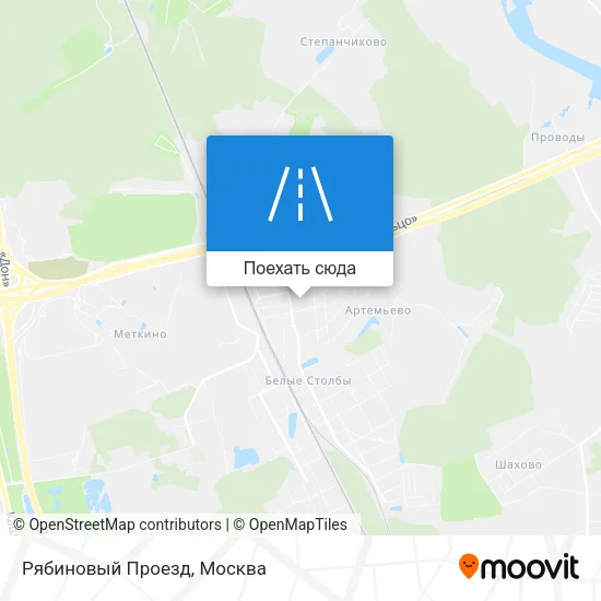 Карта Рябиновый Проезд