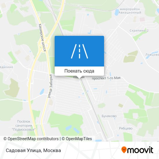 Карта Садовая Улица