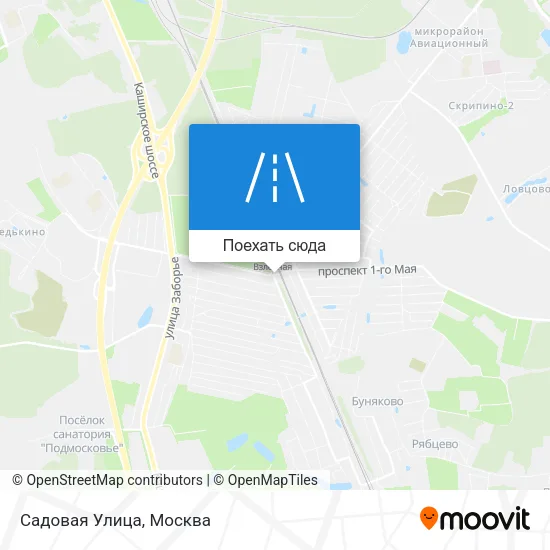 Карта Садовая Улица