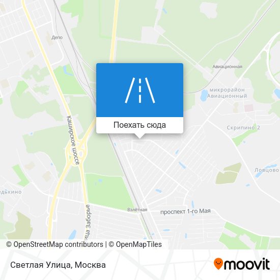 Карта Светлая Улица
