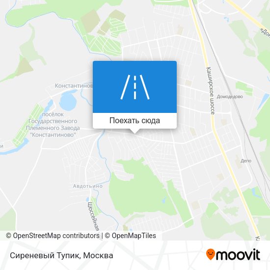Карта Сиреневый Тупик