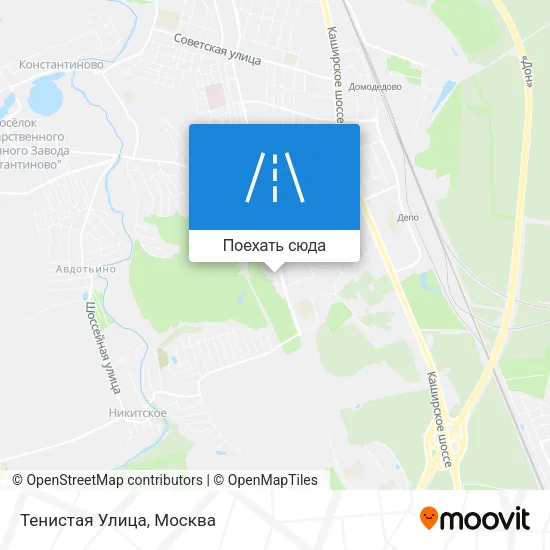 Карта Тенистая Улица