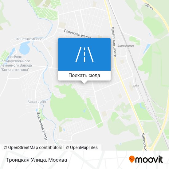 Карта Троицкая Улица