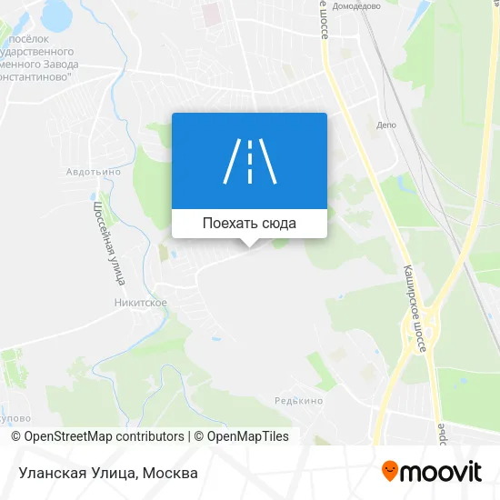 Карта Уланская Улица