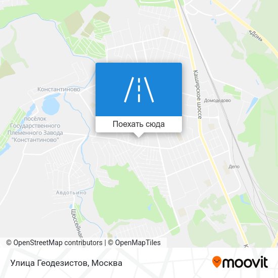 Карта Улица Геодезистов
