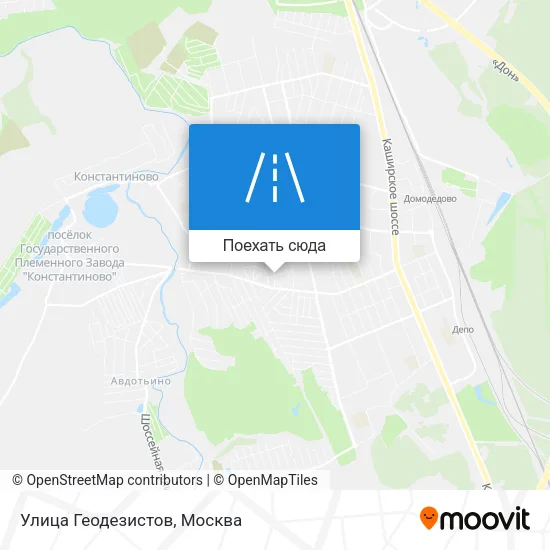 Карта Улица Геодезистов